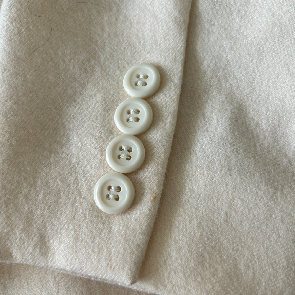 Vintage Pendleton 100% Virgin Wool Blazer - Winter White - Picture 13 of 16
